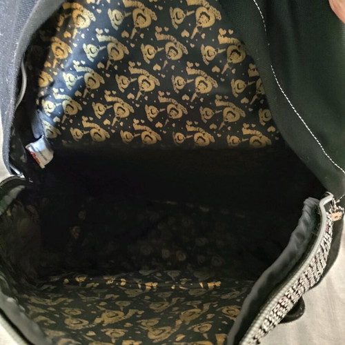 Betty Boop backpack with sequins, black, like new