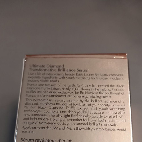 Estee Lauder Serum Re-Nutriv Ultimate Diamond Transformative Brilliance 30ml new