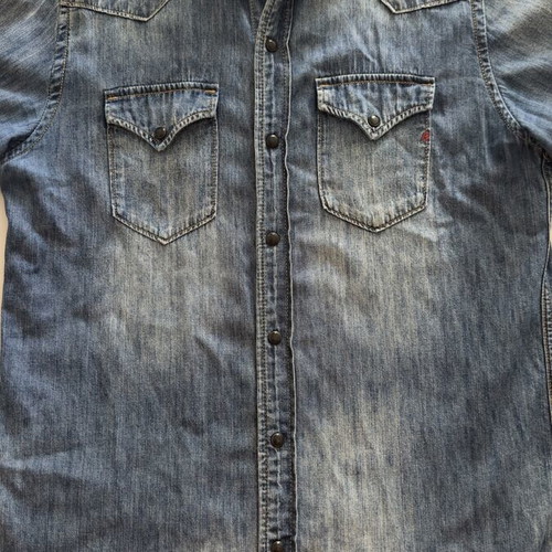 Replay women's denim shirt large like new, blue
