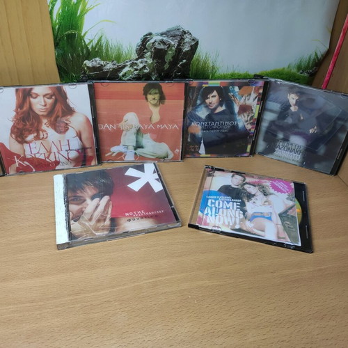Greek music CD set like new, 6 CDs with popular artists