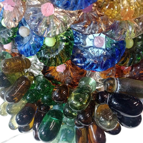Παλιά επιτραπέζια λάμπα Murano Art Glass ιταλικής τέχνης δεκαετίας '50 σε άριστη κατάσταση