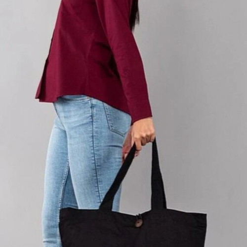 UBAG Davos Shopping Bag Black 30L 100% Brushed Cotton - New