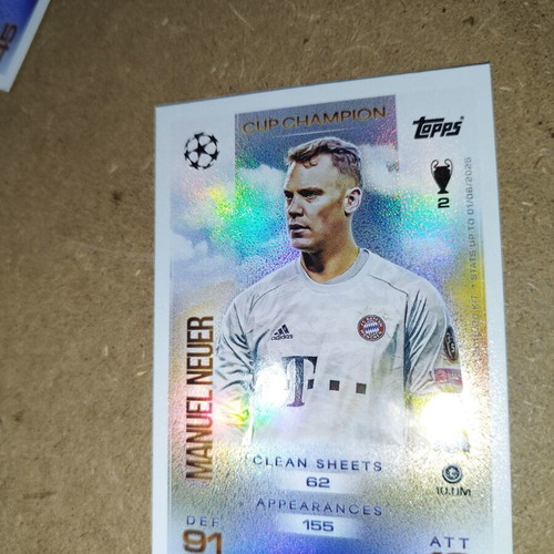 Cup Champion 2025-2026 card new in very good condition