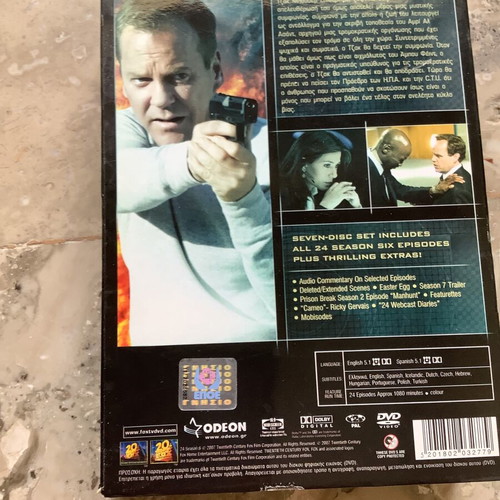 24 Season 6 DVD set used with Greek subtitles