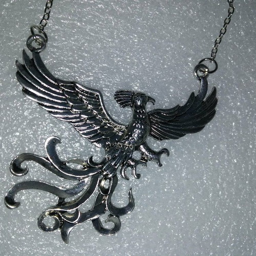 Dumbledore Phoenix Pendant Harry Potter Vintage Silver like new