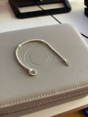 Βραχιόλι Πανδώρα σχήμα αλυσίδα νούμερο 17 ασημί καινούργιο