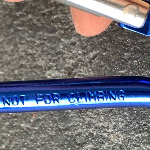 Metal keychain used