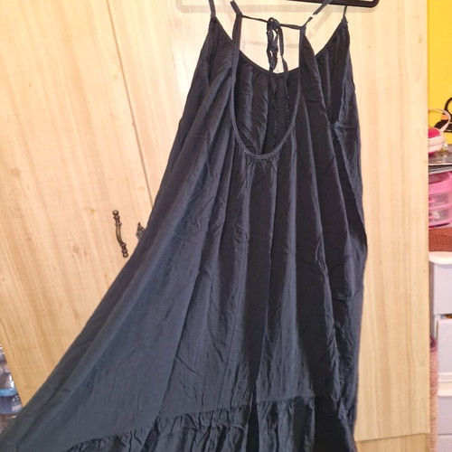 Black summer airy dress size L like new