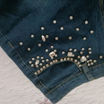 Φούστα τζιν κοντή Acne Studios ολοκαίνουργια με κεντήματα και πέτρες