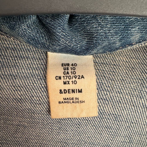 Jean Jacket H&M blue like new, size large