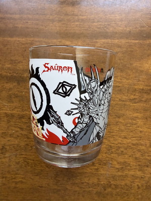 Nutella The Lord of the Rings Sauron glass used, 2003 collectible