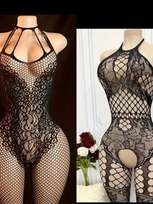 Sexy lingerie set 2 pieces black new