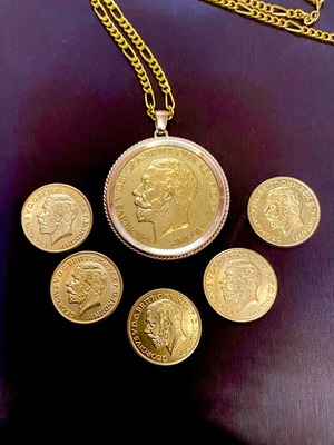 Pentoliro English George Replica with Gilded Wreath and 60cm Chain