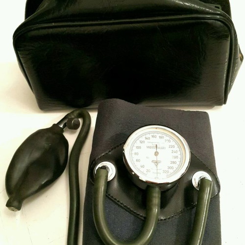 Analog vintage sphygmomanometer used