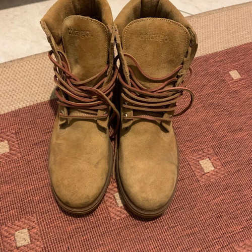Chicago boots used, men's size 42, beige brown