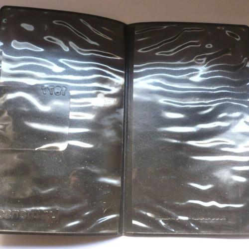 Vintage Lufthansa two black ticket or passport holders 1977-1980 like new