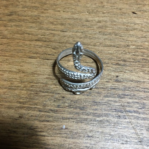 Silver snake ring