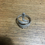 Silver snake ring