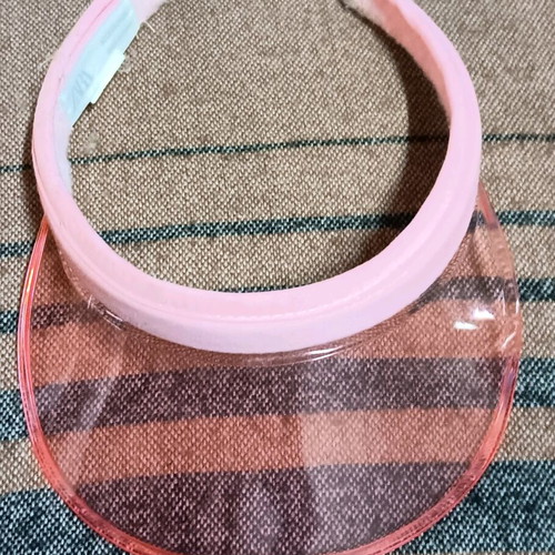 Zara pink visor hat used accessory