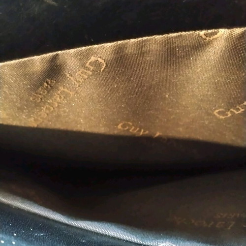 Vintage authentic leather bag Guy Laroche Paris used, black
