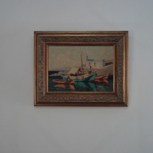 Used painting on plywood 50cm 40cm 35cm 25cm