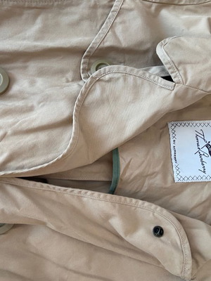 Burberry women's coat used, beige gabardine size M