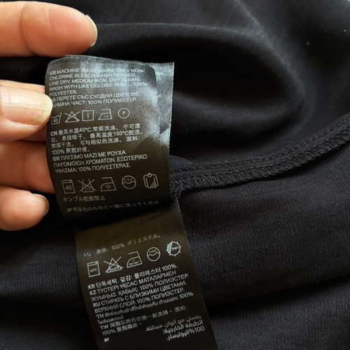 H&M Divided Black Slip Shift Mini Dress Size S Like New
