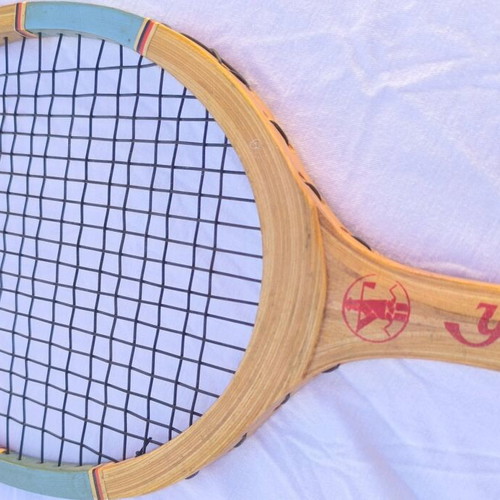 Vintage Ukraine Wooden Tennis Rackets Set of 2 like new