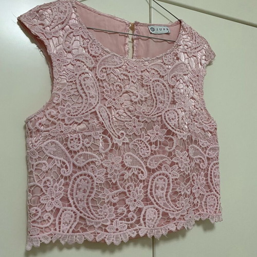 Jupe blouse pink like new, size S