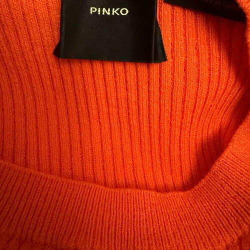 Πλεκτό μπλουζάκι Pinko πορτοκαλί σαν καινούργιο, νούμερο S
