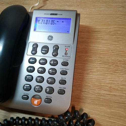 Thomson wired phone used, silver, fully functional