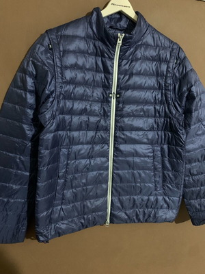 Herno puffer jacket with removable sleeves like new, blue, size 52
