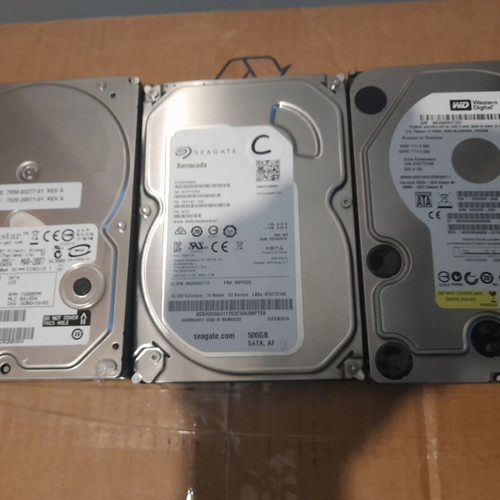 3 Pieces 3.5" HDD 500 GB Hard Drives for Desktop like new