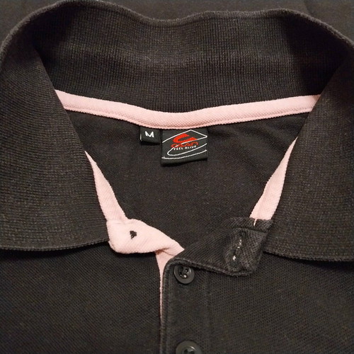 Black sleeveless polo shirt Caan used, size M