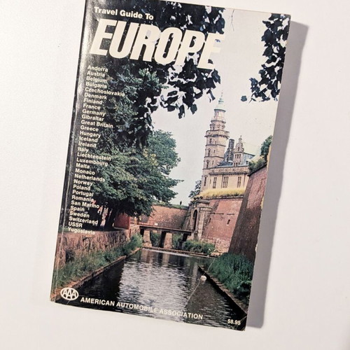 AAA Travel Guide to Europe 1985 used, vintage travel book
