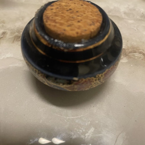 Vogue Solid Parfum 1985 used, Greek porcelain by K. Varvarigos
