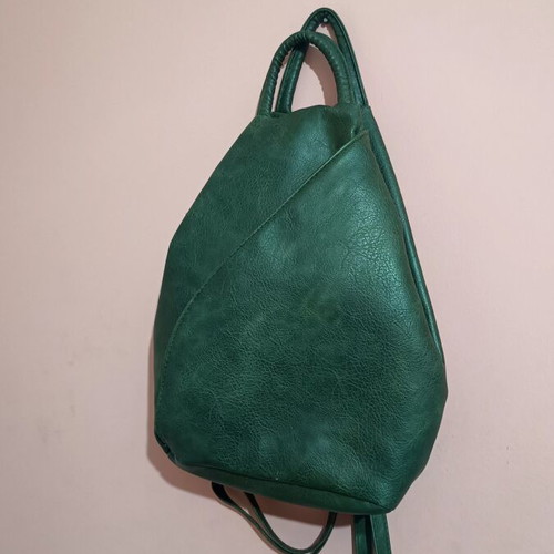 Backpack in olive green color