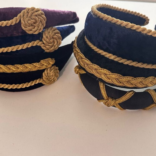 Velvet hairbands set like new, multicolor