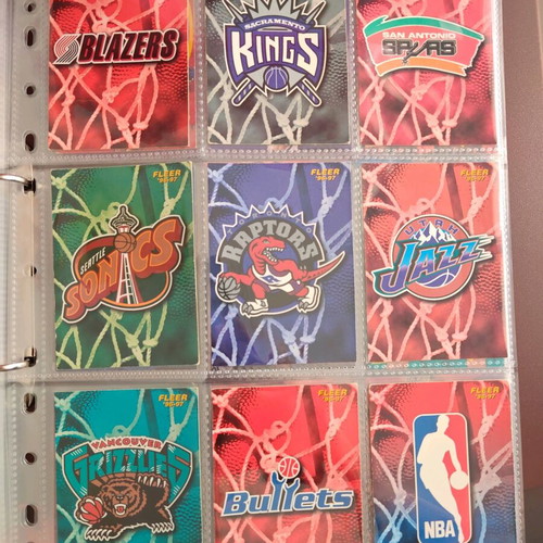 NBA Fleer Upper Deck 1996-1997 Complete Card Album used