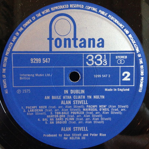 Stivell In Dublin folk record used