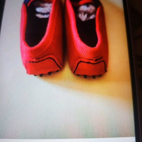 Boat shoes Vilebrequin red, new, suede
