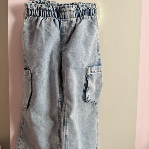 H&M denim παντελόνι wide leg για 2 ετών σαν καινούργιο, μπλε