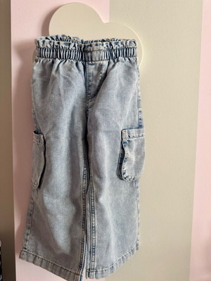 H&M denim παντελόνι wide leg για 2 ετών σαν καινούργιο, μπλε