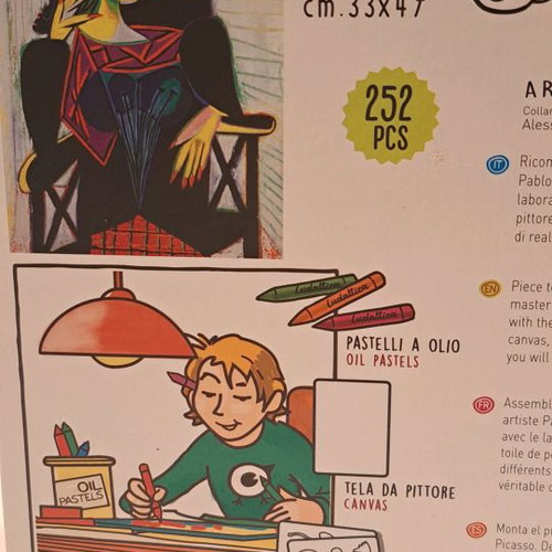 Ludattica Atelier Picasso puzzle and painting set new