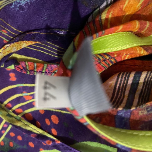 Erfo shirt tunic with psychedelic patterns like new, multicolor, size 44