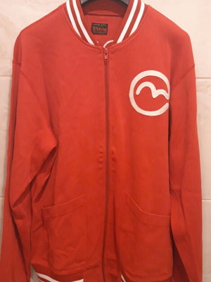 Evisu Jacket XL Red With Stripes Like New