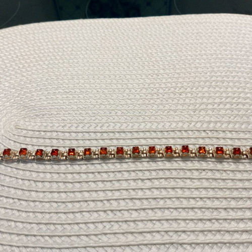 Women's vintage bracelet like new with amber-colored stones