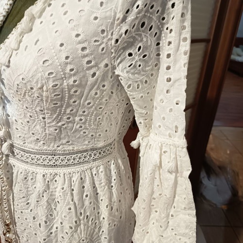 Women's white dress, size S-M
