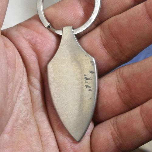 Jaguar vintage metal car keychain used, automobilia collectible