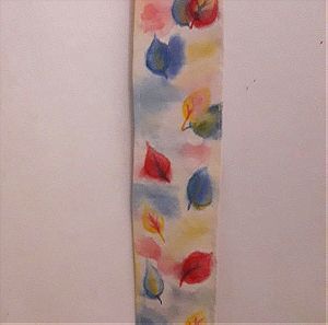 "Φθινοπωρινά Φύλλα" ζωγραφική σε κάμποτο με χρώματα για μετάξι, Μπατίκ, Χειροποιητο ύφασμα